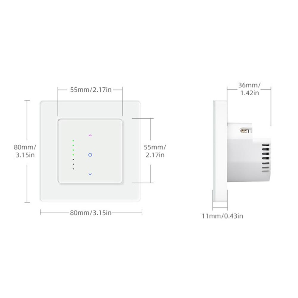 Smart Roller Blind Switch for Home Use Compatible with Voice and App Support 2 4 GHz WiFi and Timer Programming