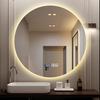Luxury LED Backlit Round Touch Screen Mirror for Dressing Room and Bathroom