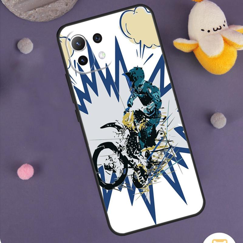 Freestyle Motocross Sport Case For Xiaomi 15 14 Ultra 13T 14T 15T 17 Pro Max POCO F8 Ultra F5 F6 F7 X5 X6 X7 Pro Cover