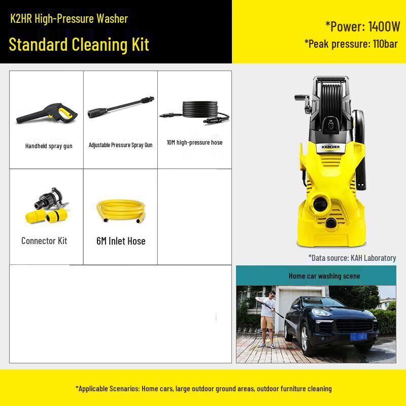 Karcher K2 HR Home Pressure Washer with Hose Reel