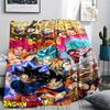 Dragon Ball characters Print Flannel Blanket,High quality Comfortable for All Seasons,Home Decor,Warmth and Comfort,Perfect for Christmas Gifts