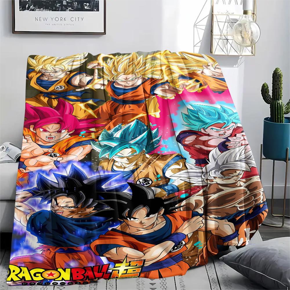 Dragon Ball characters Print Flannel Blanket,High quality Comfortable for All Seasons,Home Decor,Warmth and Comfort,Perfect for Christmas Gifts