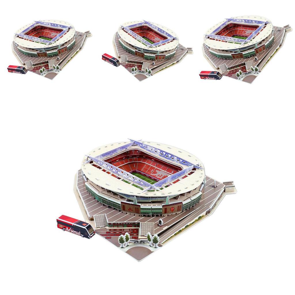 Intricately Detailed 3d Puzzle Of Uk Emirates Football Field Stadium For Kids And Adults