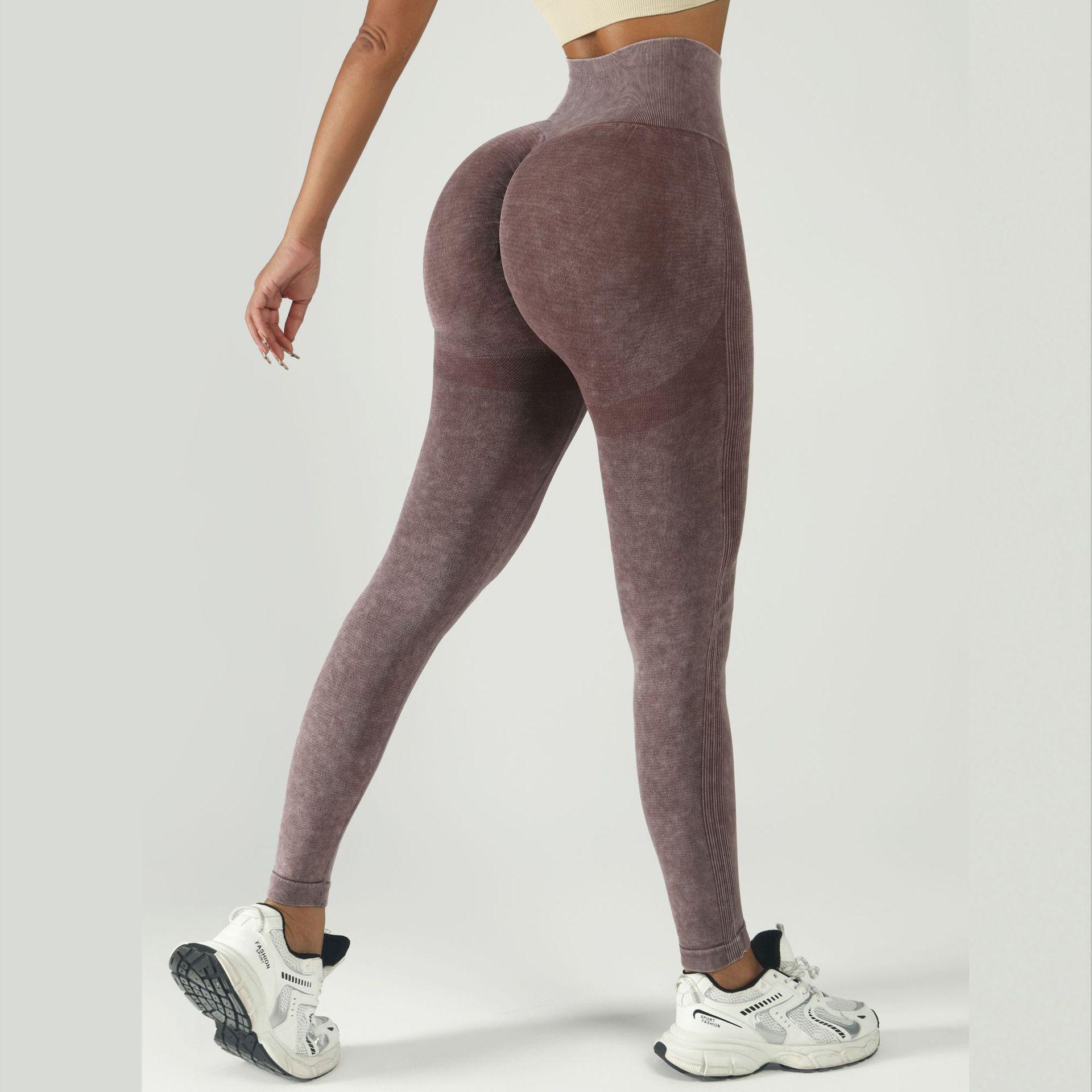 

Бесшовные леггинсы для йоги с высокой талией и принтом тай-дай - Фитнес-леггинсы для женщин с эффектом подтяжки бедер Large