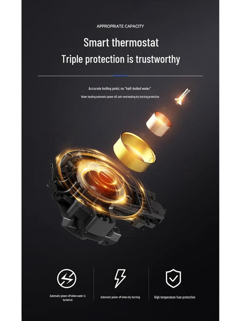 European Standard 2L Stainless Steel Electric Kettle, Anti-scald, 304 Certified.