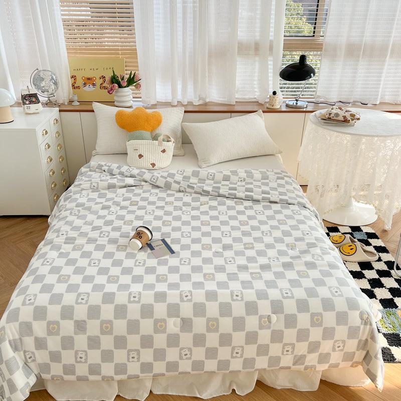 2025 Soft Milk Knit Cotton Soy Summer Cool Quilt