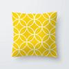Yellow Geometric Decorative Pattern Pillowcase Office Living Room Home Pillowcase Car Ornaments