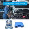 Alloy Steel Oil Filter Wrench Collection Hand Removal Toolkit, 23 Size For Car Mechanic DIYer Enthusiasts Professional