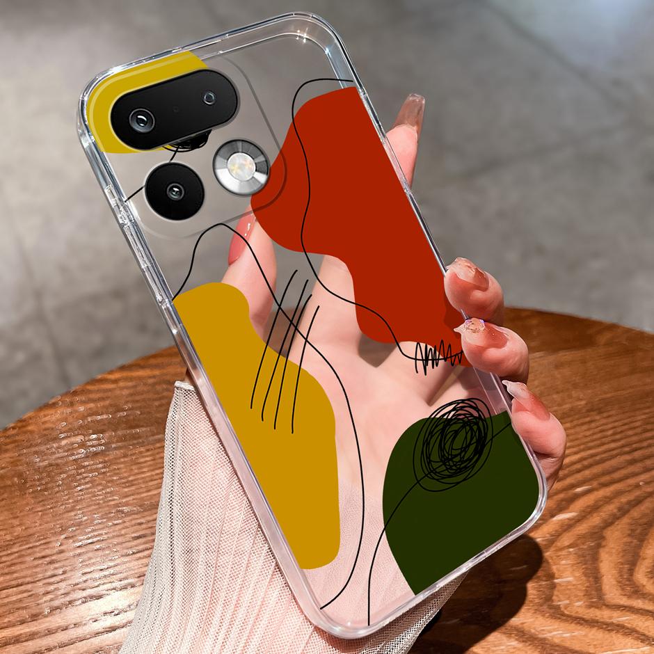 Cases For OPPO Realme 16 Pro 16 Pro Plus Yellow Duck Girl Antifouling Trendy Transparent Housing For Realme 16Pro 16 Pro+ Fundas