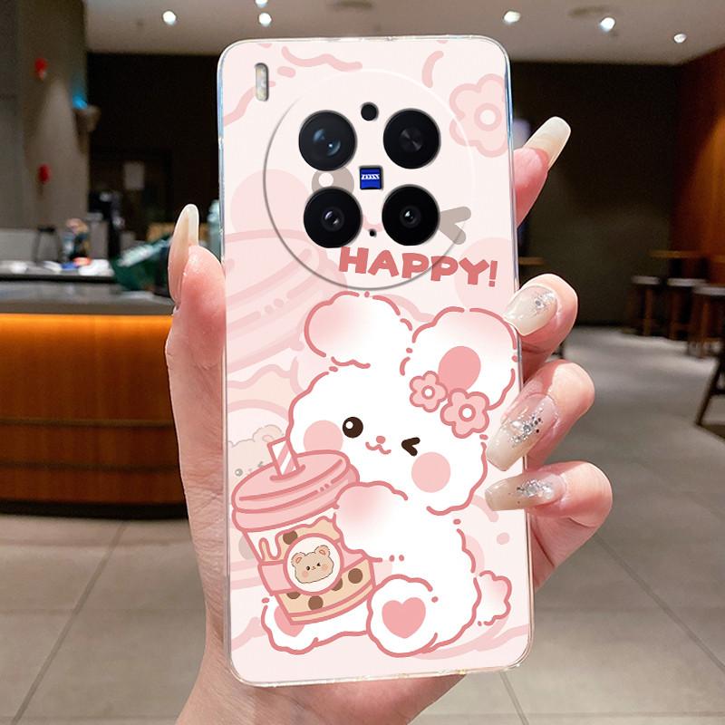 Trendy Fashion Erupting Volcano Pattern Phone Case For Vivo X300 Pro Clear TPU Soft Cover Anti-scratch Couple Protective Shell