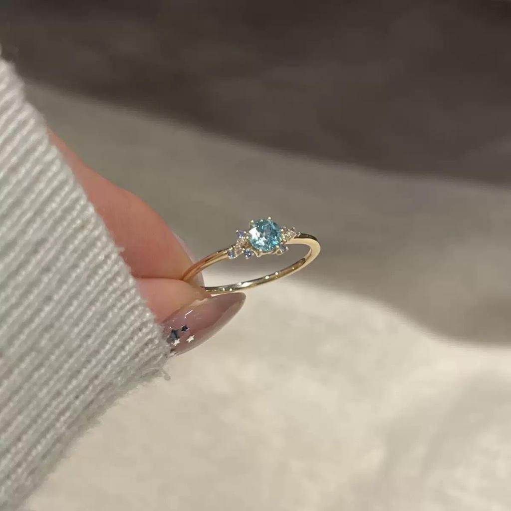 Anello Regolabile da Donna in Tormalina Arcobaleno - Stile Dolce & Piccante