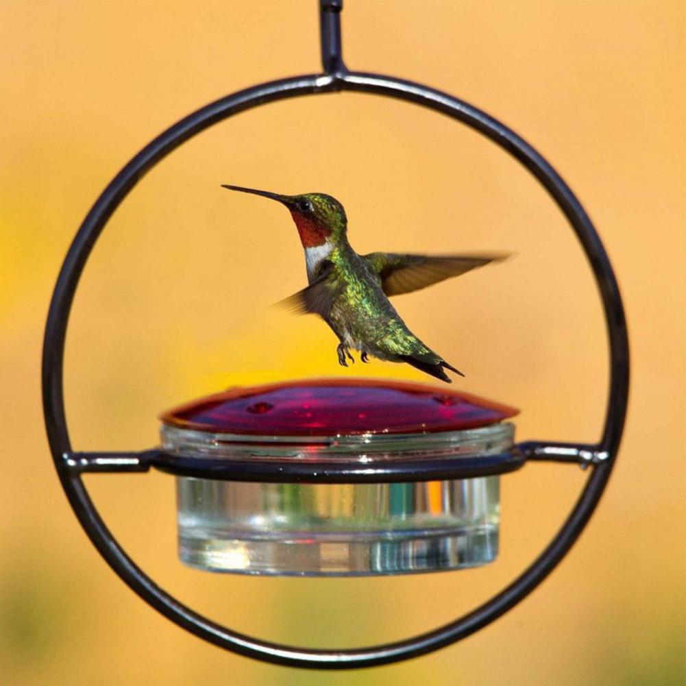 1pcs Outdoor Hanging Hummingbird Feeder,Portable Metal Simple Birds Feeder,Bird Feeder Food Container For Garden Yard Decor
