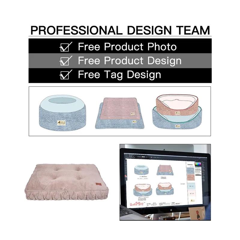 Manufacturer Wholesale Custom logo Plush Pet Beds Accessories