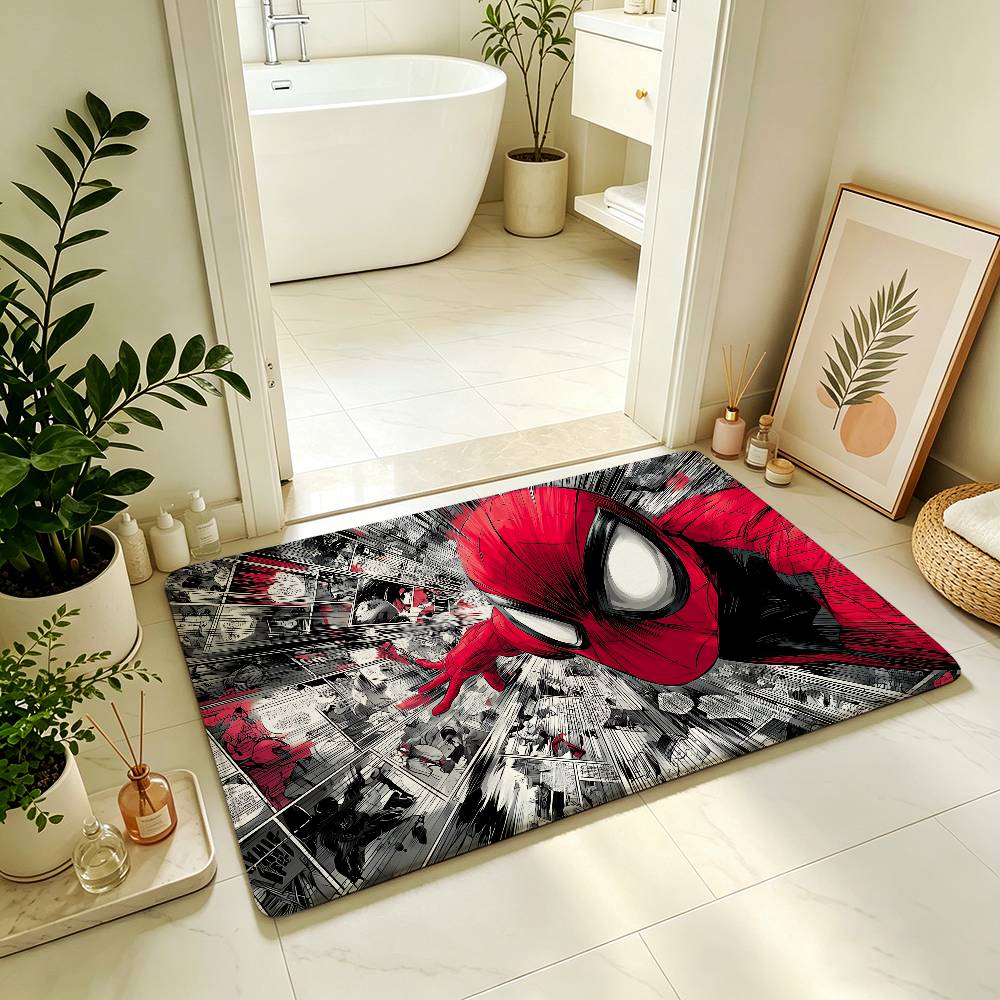 Movie-S-spider-manS Classic Carpet Bathroom Anti-slip Mat Door Mat Home Decoration Mat Entrance Door Mat Scratch-resistant Mat