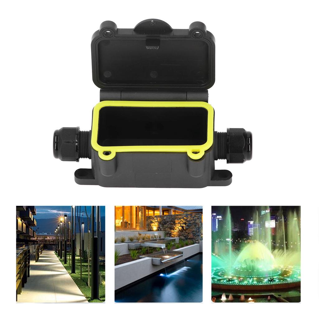 Water Proof Electrical Box, 3 Way IP68 Junction Box for LED Lights, 40A 450V Outdoor Connection Box for Street Lights,  , with Silicone S
