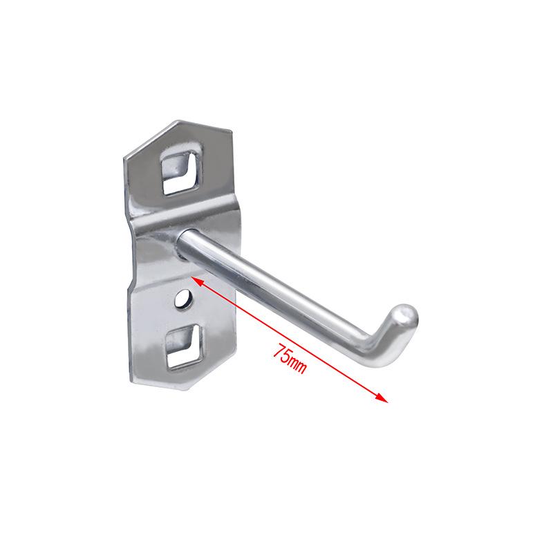 Panou Perforat Metalic cu Găuri Pătrate, Raft pentru Scule cu Cârlige pentru Șurubelnițe