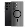 Applicable to Samsung S26Ultra mobile phone case corrugated grating magnetic suction S25Ultra ice mist anti-drop S24 protective case