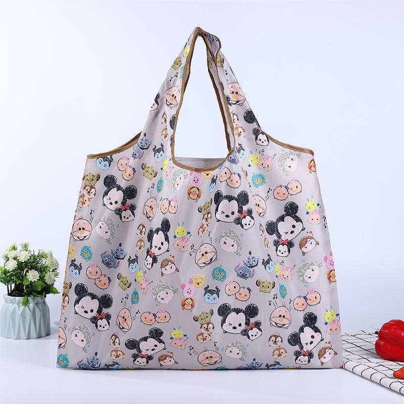 New Arrival: Eco-Friendly Foldable Oxford Cloth Tote - Large Capacity, Creative Portable Shopping Bag with Print Design.