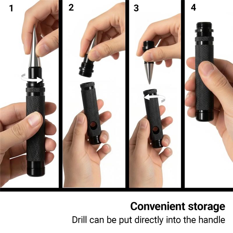 A95I-Manual Hole Punch 0-14Mm Manual Model Reamer DIY Handmade Hole Opener,Expand Hole Tool