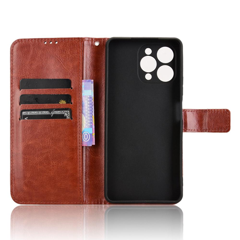 For Doogee Note 58 Pro/Note 58 Case Crazy Horse Texture PU Leather Phone Wallet Cover
