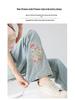 2025 Summer Women's High-Waist Wide-Leg Jeans with Embroidered Chinese Style