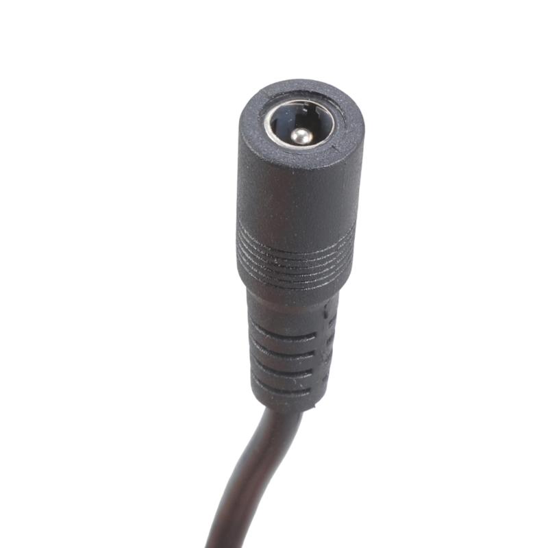5.5x2.1mm DC5521 Y Splitter Power Cable with On/Off Switcher for Security Camera and LED Light 37CM
