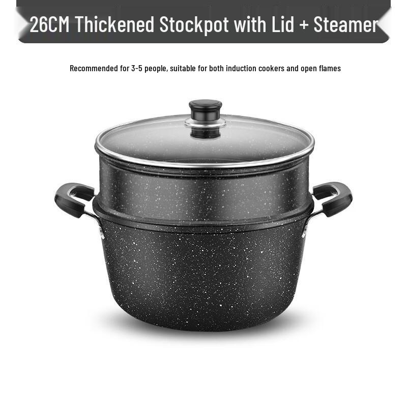 

Yoshida Takumi 26cm Non-stick Multi-Purpose Pot with Steamer