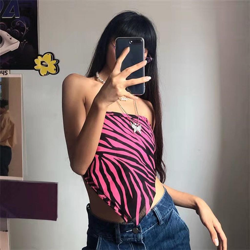 Zebra Headwrap Pink Zebra Bandana Zebra Headscarf Y2k Bandana Top Women Handkerchief Turban HeadWrap Y2k Headscarf