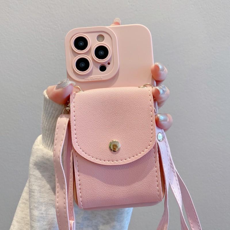 

Multi Functional Case For iPhone 17 Pro Max 11 12 13 14 Plus 15 16 16E Air Wallet Card Slots Crossbody Strap Lanyard Soft Cover for iPhone17 pro max