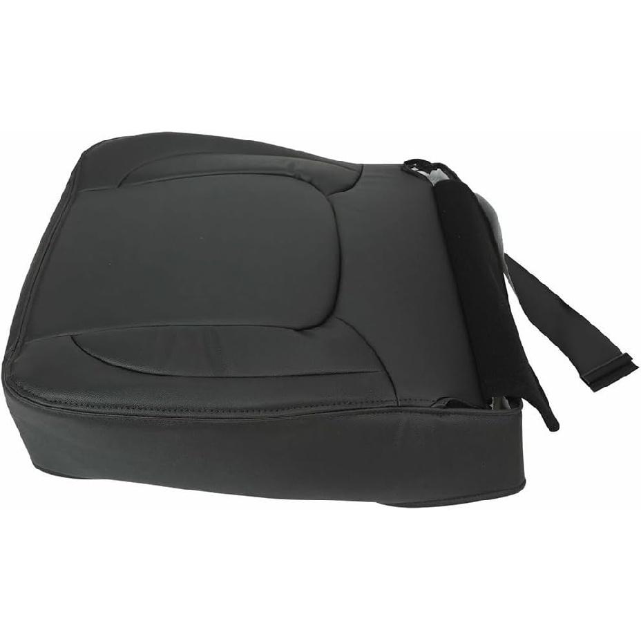 Passenger Side Bottom Replacement Leather Seat Cover Black Compatible with Dodge Ram 1500 2500 3500 SLT 2003 2004 2005
