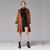 Autumn and Winter New Leather Coat Women's Coat Mid Length PU Women's Korean Fit Windbreaker Fur Girl