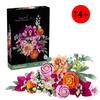Ornamentos de Blocos de Construção de Flor Eterna Rosa Modelo Criativo Diy Decoração de Casa Presente de Dia dos Namorados Para Meninas