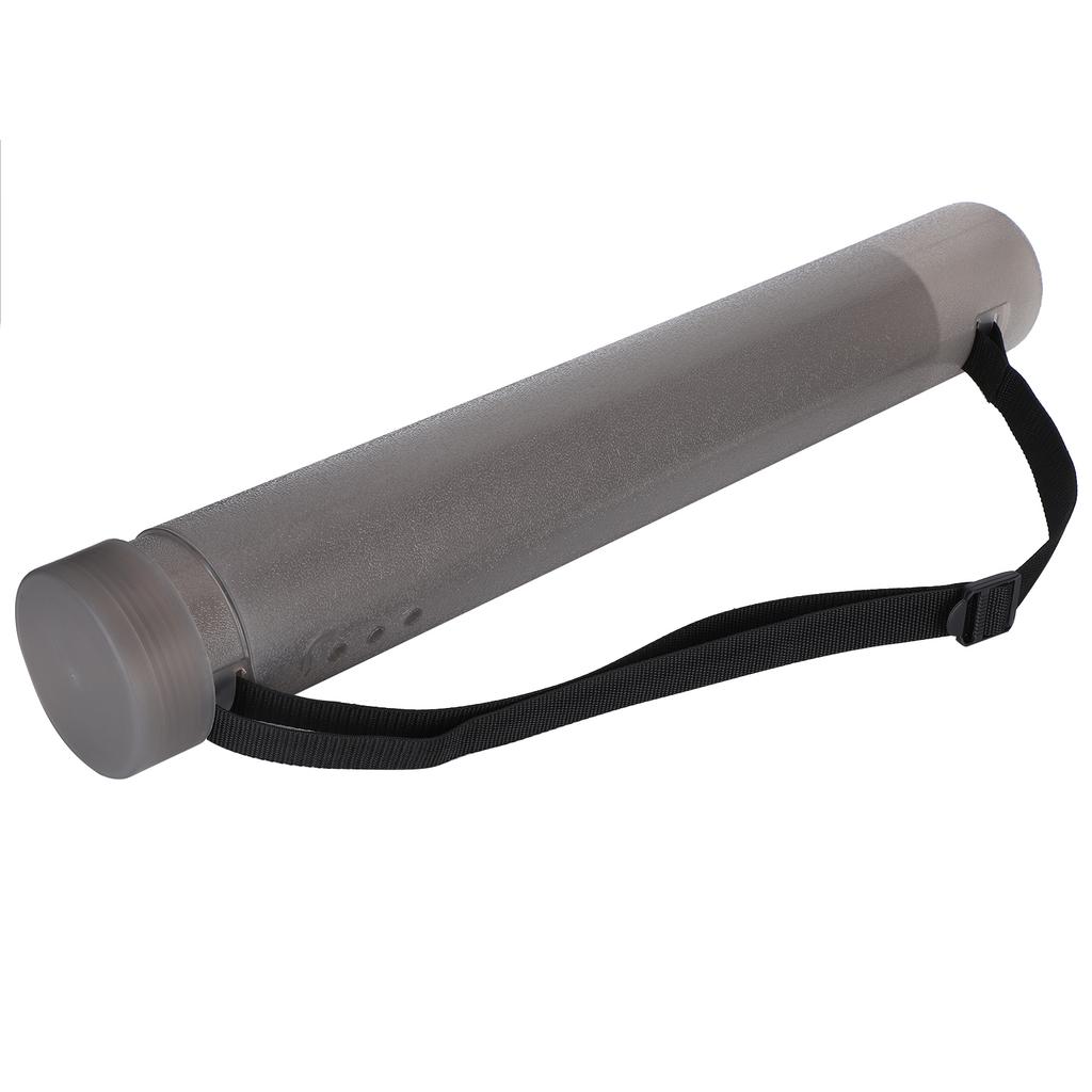 Tub de pictură din plastic circular pentru depozitarea desenului, telescopic, textură mată, consumabile de artă, gri închis