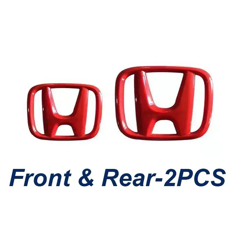 2 шт. Автомобільний передній значок на решітку радіатора Задній значок на багажник Наклейка для Honda Accord Civic 10-го 8-го FIT URV VEZEL CRIDER Inspire CRV XRV Odyssey