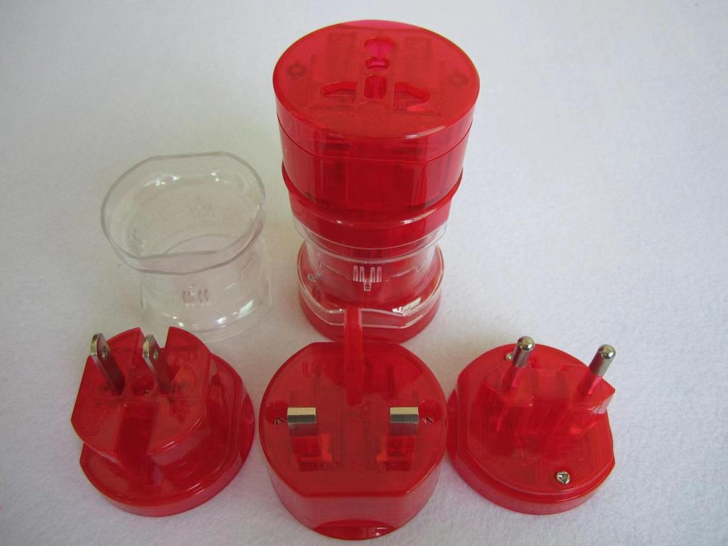 Universal Travel Adapter - UK, US, AU, EU Plugs - All-in-One Converter with Gift Box