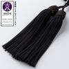 Buddhist Altar Shop Takita Shoten Kyoto Buddhist Prayer Beads for Women, Black Onyx, 7mm Beads, Silk Tassel with Head, Prayer Beads Bag, Suitable for