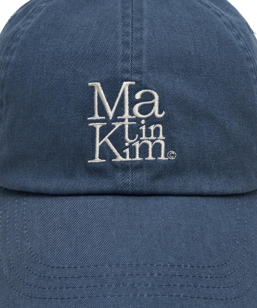 Mattengkim Matin Block Logo Baseballkappe in Rauchblau