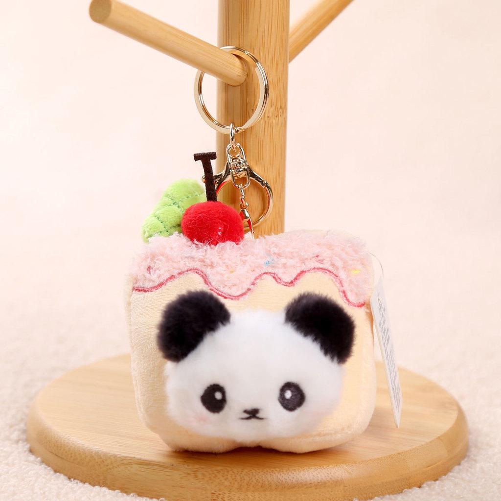 Panda Cake Plush Doll With Pp Cotton Filling For Birthday Gift And Collection