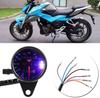 Universal Motorcycle Vintage Speedometer Odometer Gauge 0-160km/h Motor Instrument with LED Indicator for Cafe Racer