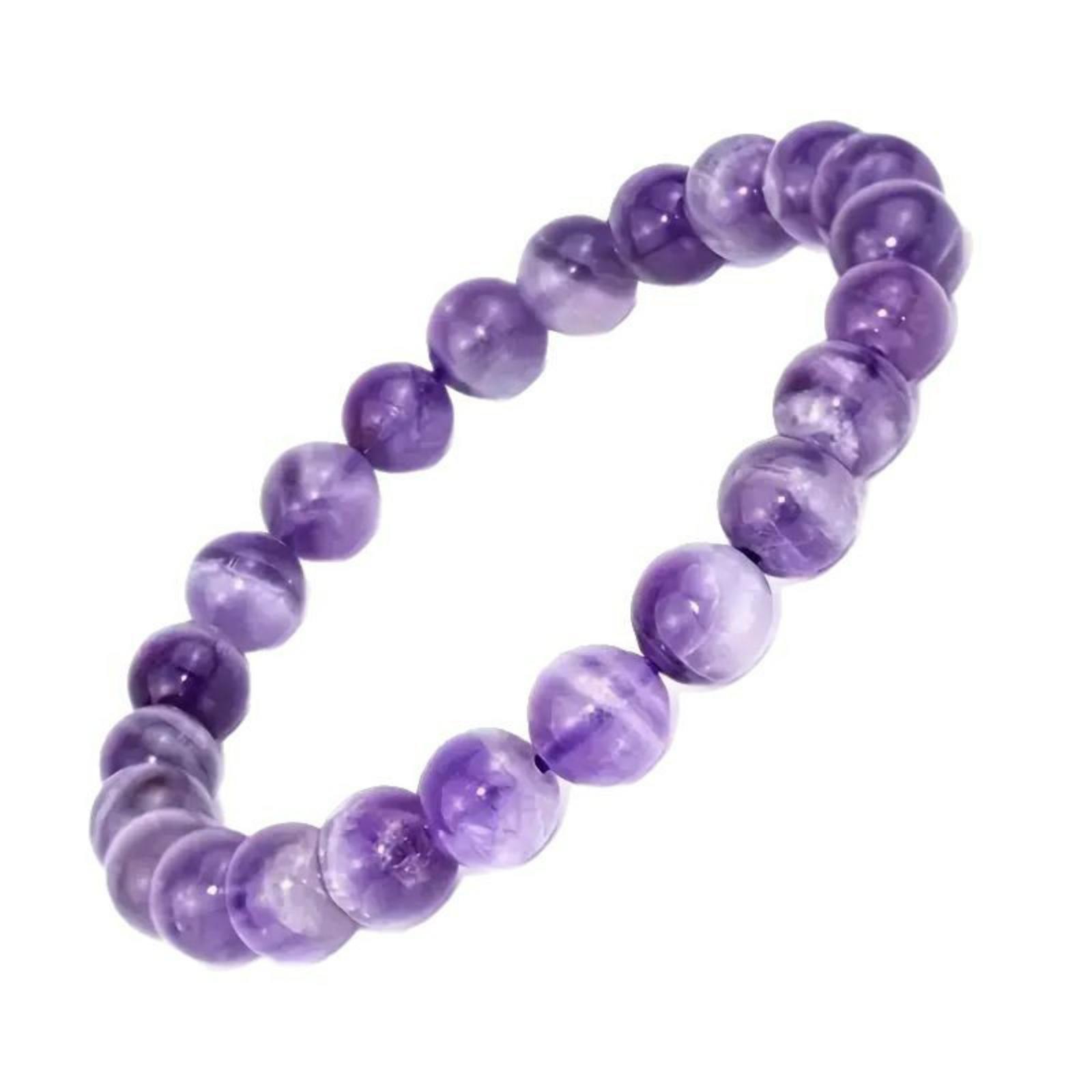 

Amethyst And Fashionable Handmade Stretch Bracelet One Size