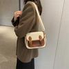 Stylish Pu Leather Crossbody Bag Trendy Street Style Medium Square Bag 2023