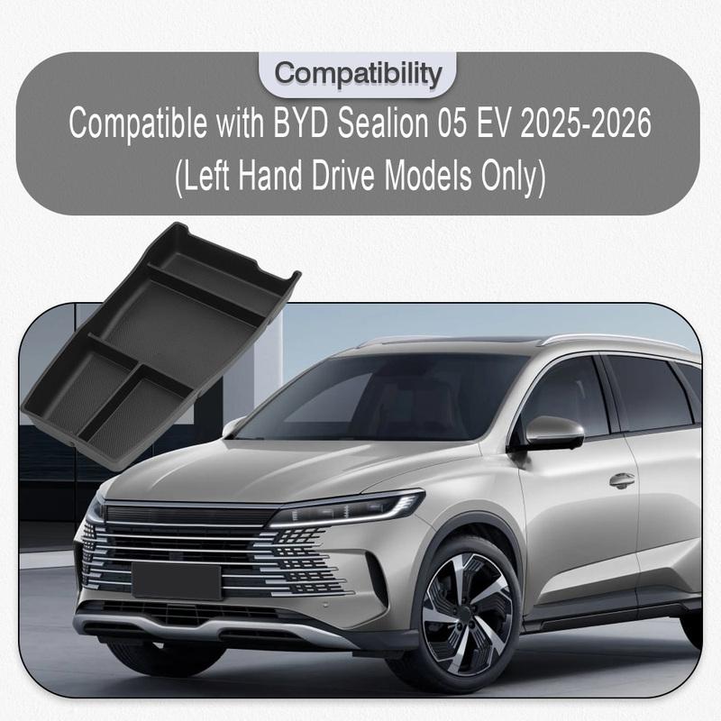For BYD Sealion 05 EV 2025-2026 Center Console Armrest Under-Armrest Storage Box Center Console Organizer Interior Accessories