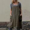 Cooking Apron Solid Color Crisscross Back with Pockets Fine Workmanship Garden Apron Baking Accessories