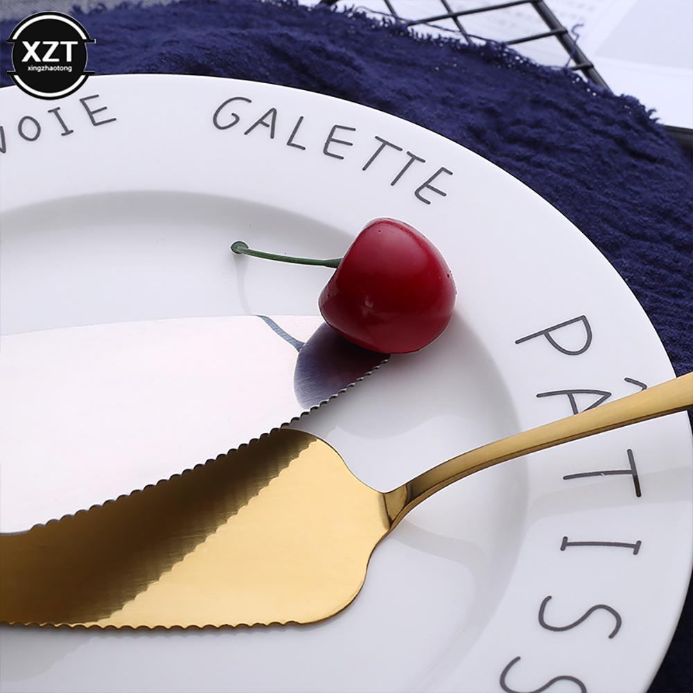 1Pc Cake Cutter Stainless Steel Cake Shovel Knife Pie Pizza Cheese Server Cake Divider Knives Baking Tools