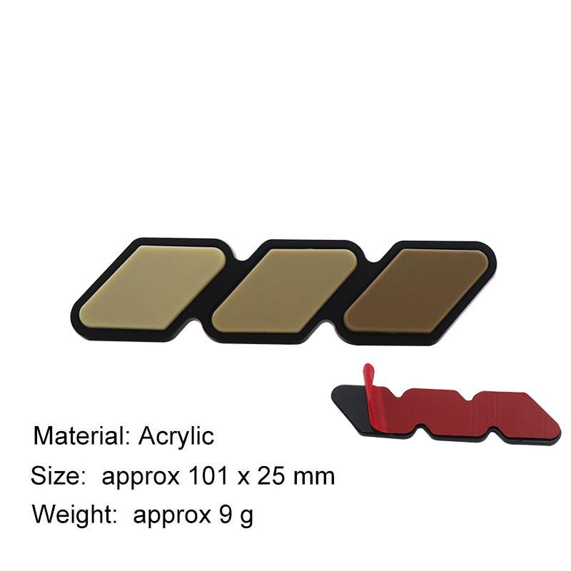 3 Colors Grille Badge Car Three-color National Flag Grille Emblem Mesh Slotted Grill Auto Badge Accessories