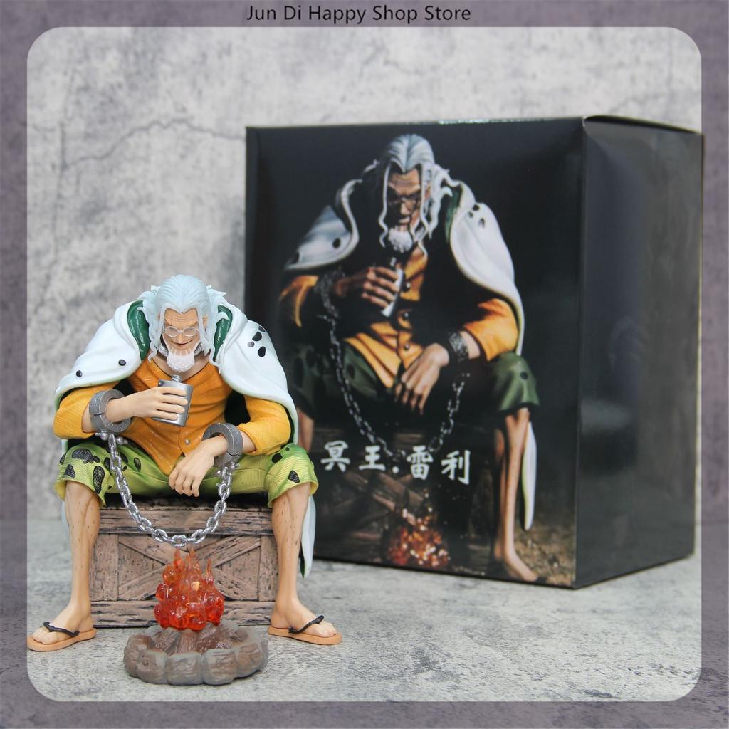 15cm Bt One Piece Silvers Rayleigh Sitting Position Anime Figure Model Gk Statue Boys Collection Desktop Decoration Ornament Toy