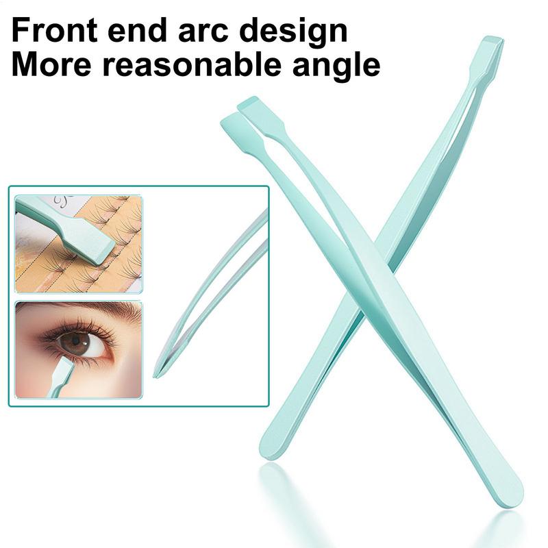 Precise Professional Makeup Tool Lash Applicator Tool Eyelash Cluster Non Slip  Applicator Tweezers for Travel Salon Separating
