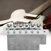 Electrical Guitar Tremolo Bridge for Stratocaster Style Guitar with Saddle(Silver)