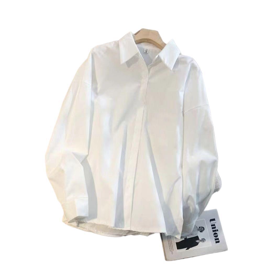Chic Korean-Style Women's Long-Sleeve Versatile Shirt