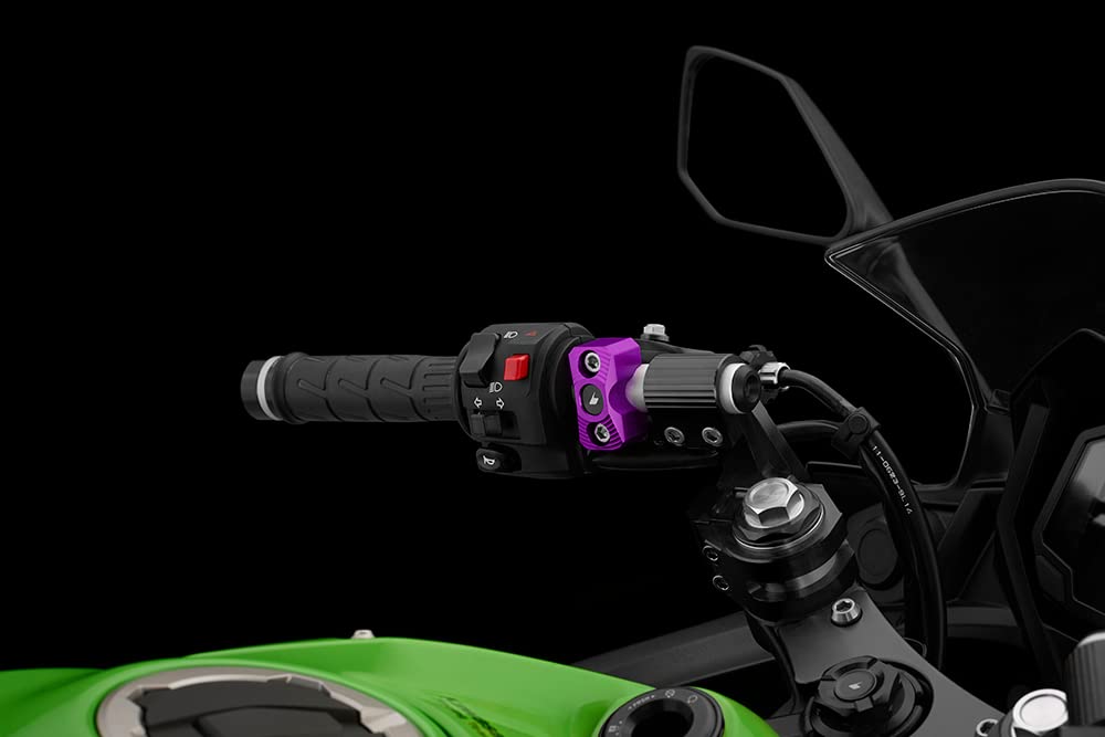 BIKERS BK-K0178-PUR ZX-25R Ninja650 Aluminum Master Cylinder Clamp 2 Pcs Purple